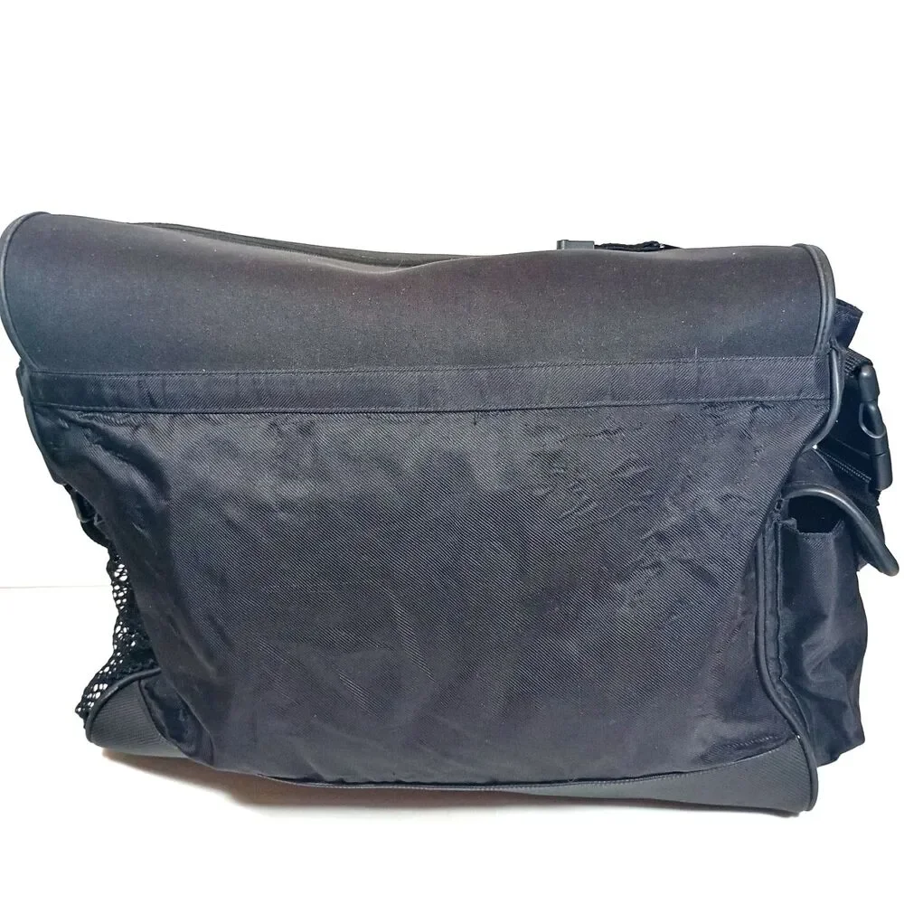 BMW Messenger Laptop Bag Black Shoulder Crossbody Briefcase Tech Travel Work